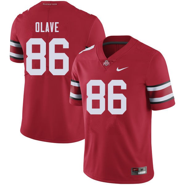 Ohio State Buckeyes #86 Chris Olave Men Stitched Jersey Red